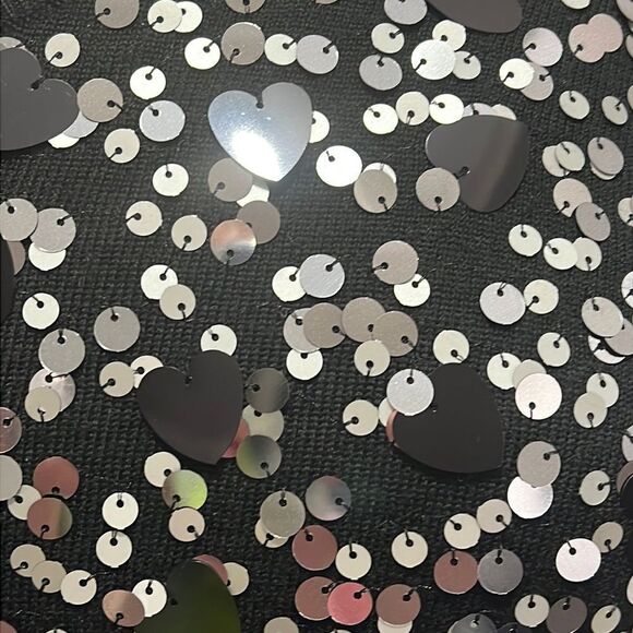 Love moschino Pailette Heart & Sequin Embellished One Shoulder Jumper Sweater - Picture 5 of 10